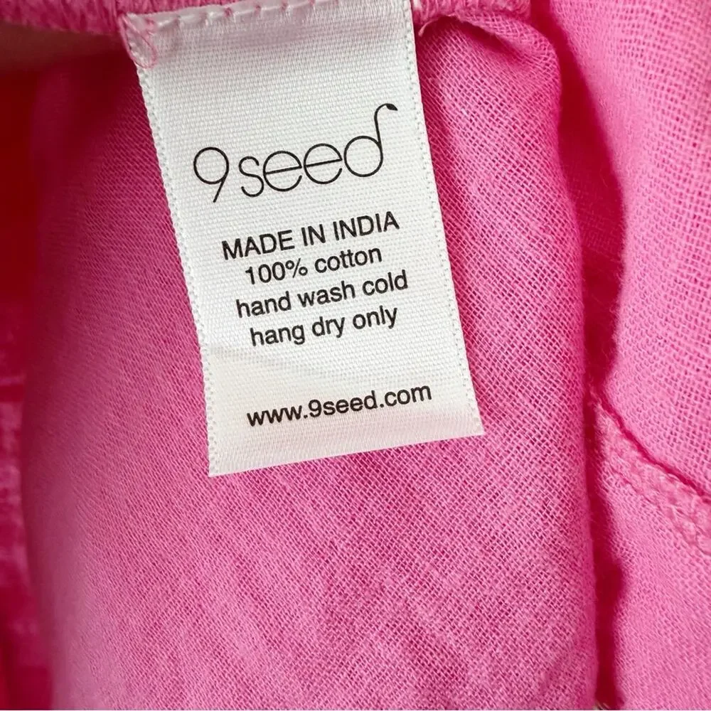 9Seed Littles | Girl’s Tunisia Cotton Gauze Resort Dress Beachy Pink Youth 8-10